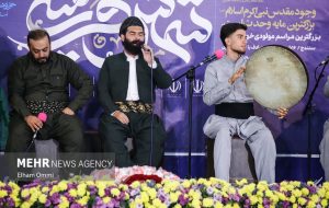 بزرگترین مراسم مولودی خوانی کشور در سنندج