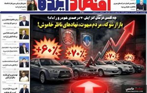 صفحه نخست روزنامه های اقتصادی 8 بهمن 1404