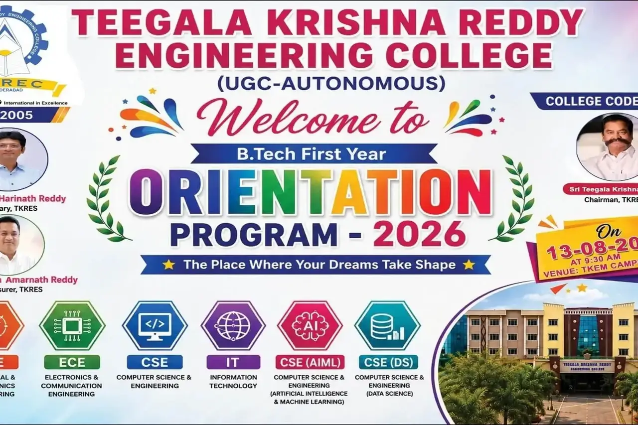 TKREC B.Tech First Year Orientation Program 2026
