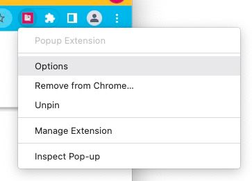Chrome插件开发 - Custom options page
