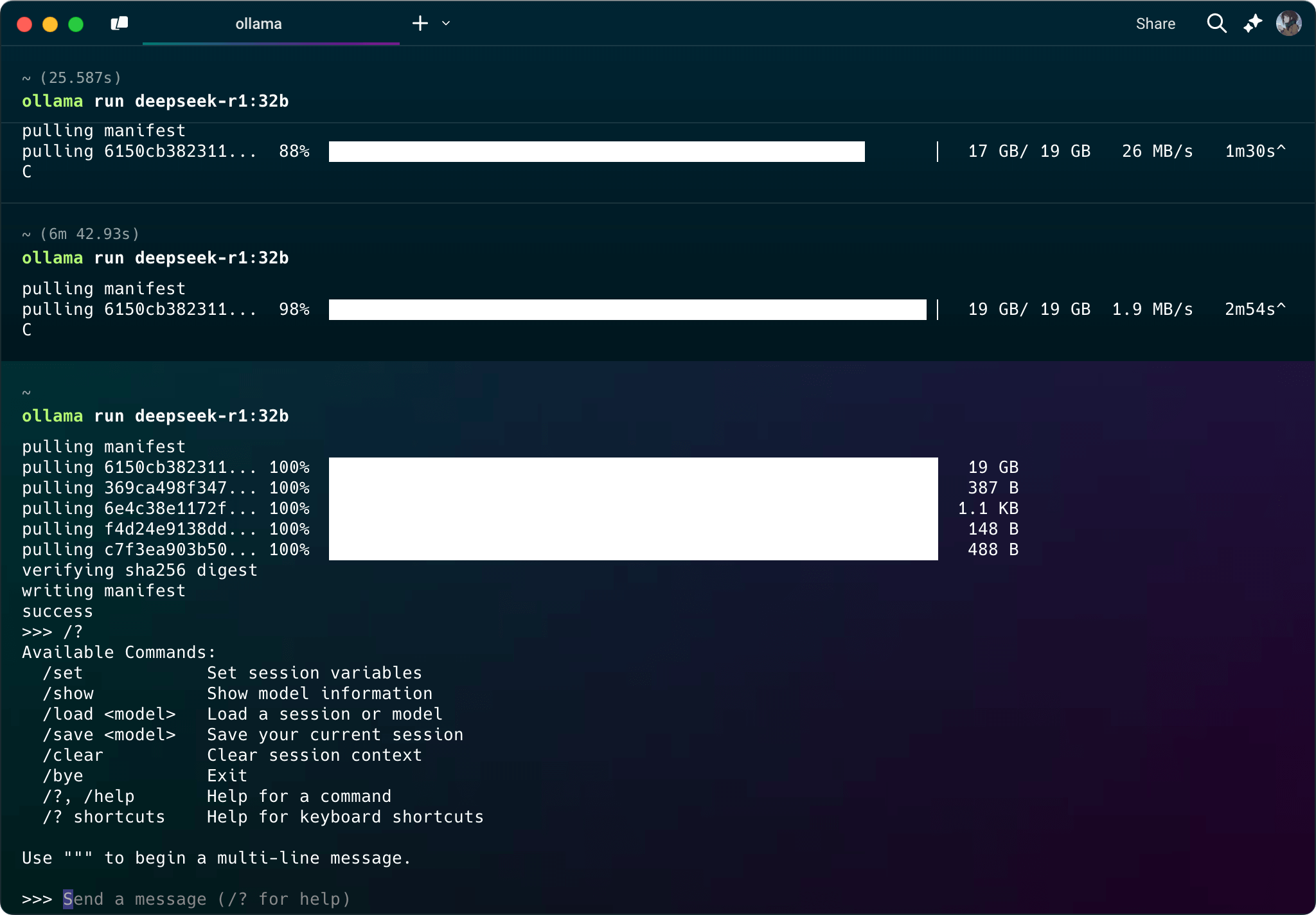 解决 Ollama 下载模型速度变慢