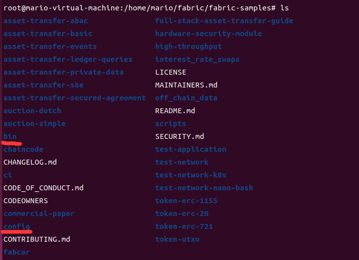 fabric-samples目录