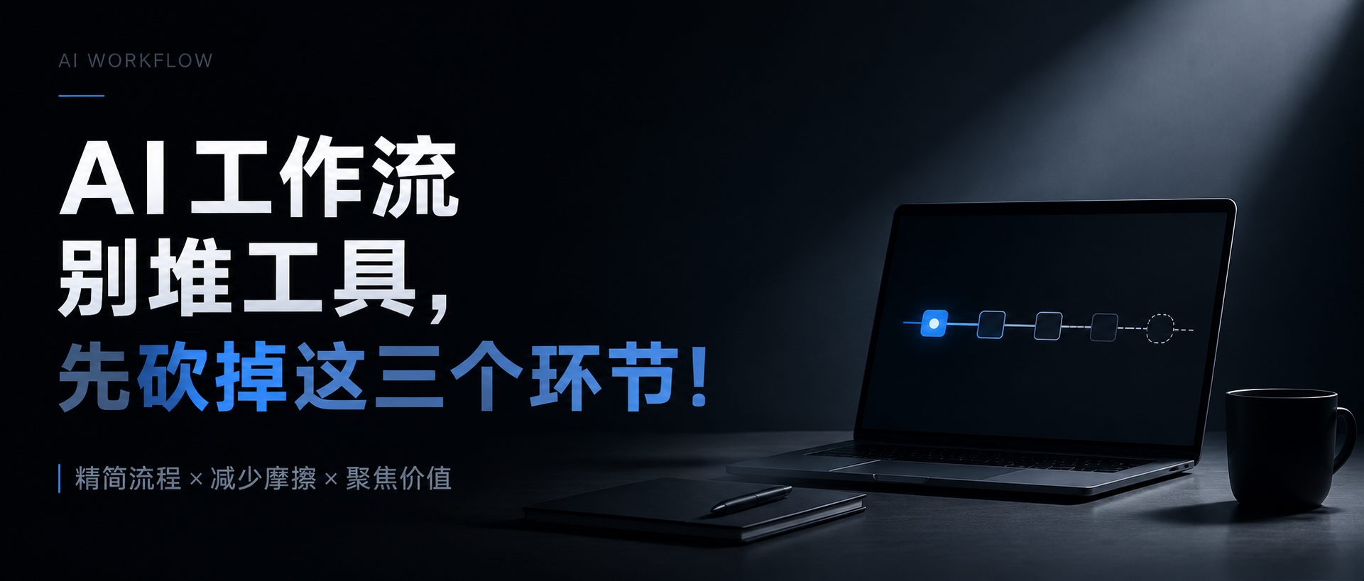 AI 工作流别堆工具：先砍掉这 3 个不增值环节（附自查表）