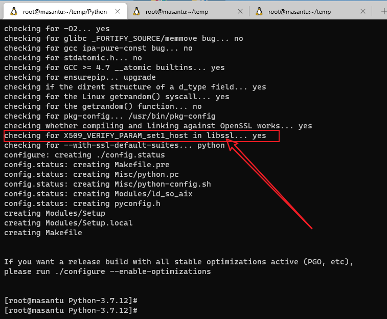 带新的openssl编译成功