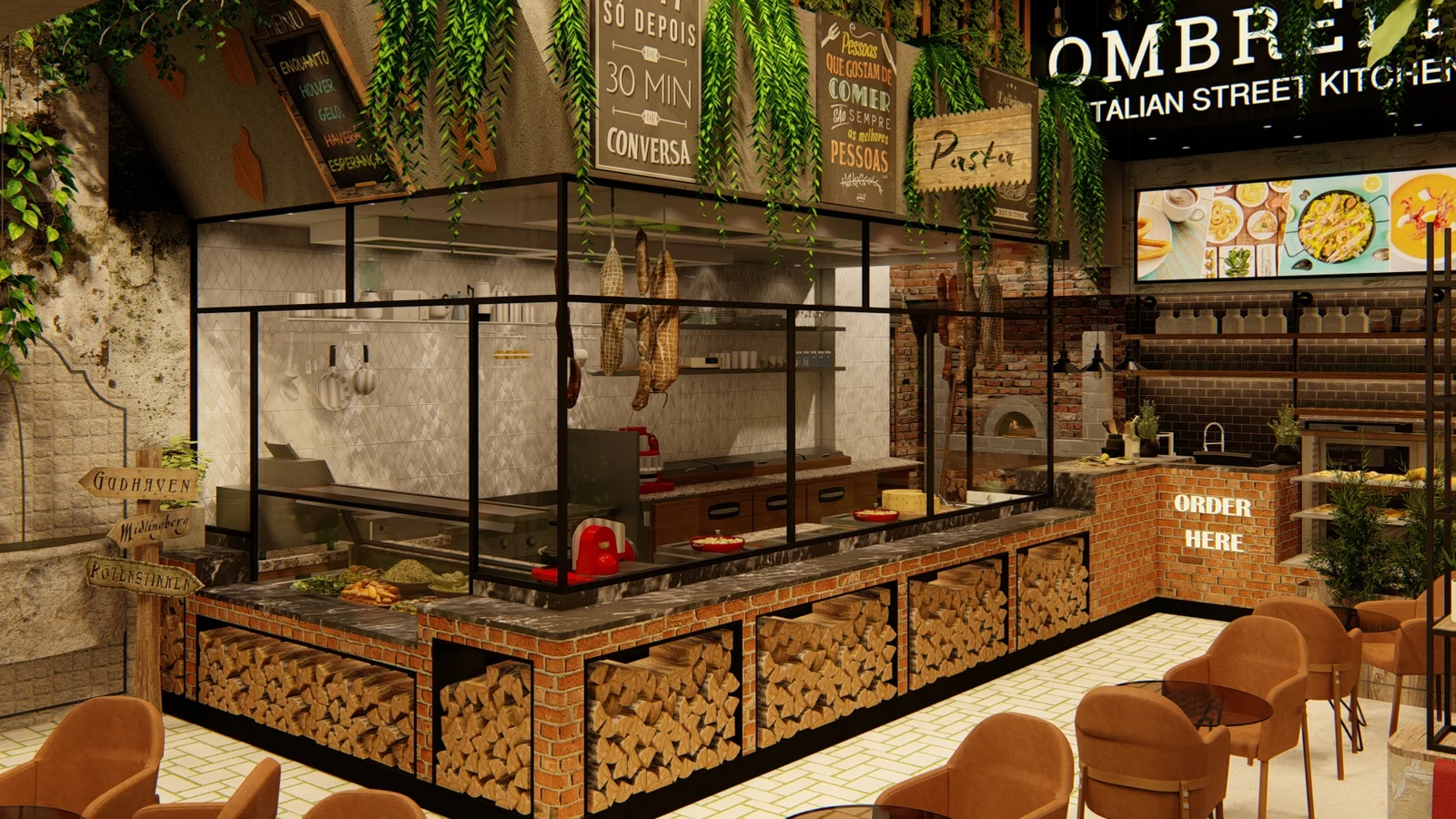 "Interior design rendering of modern office space in Dubai, UAE - Image 1"