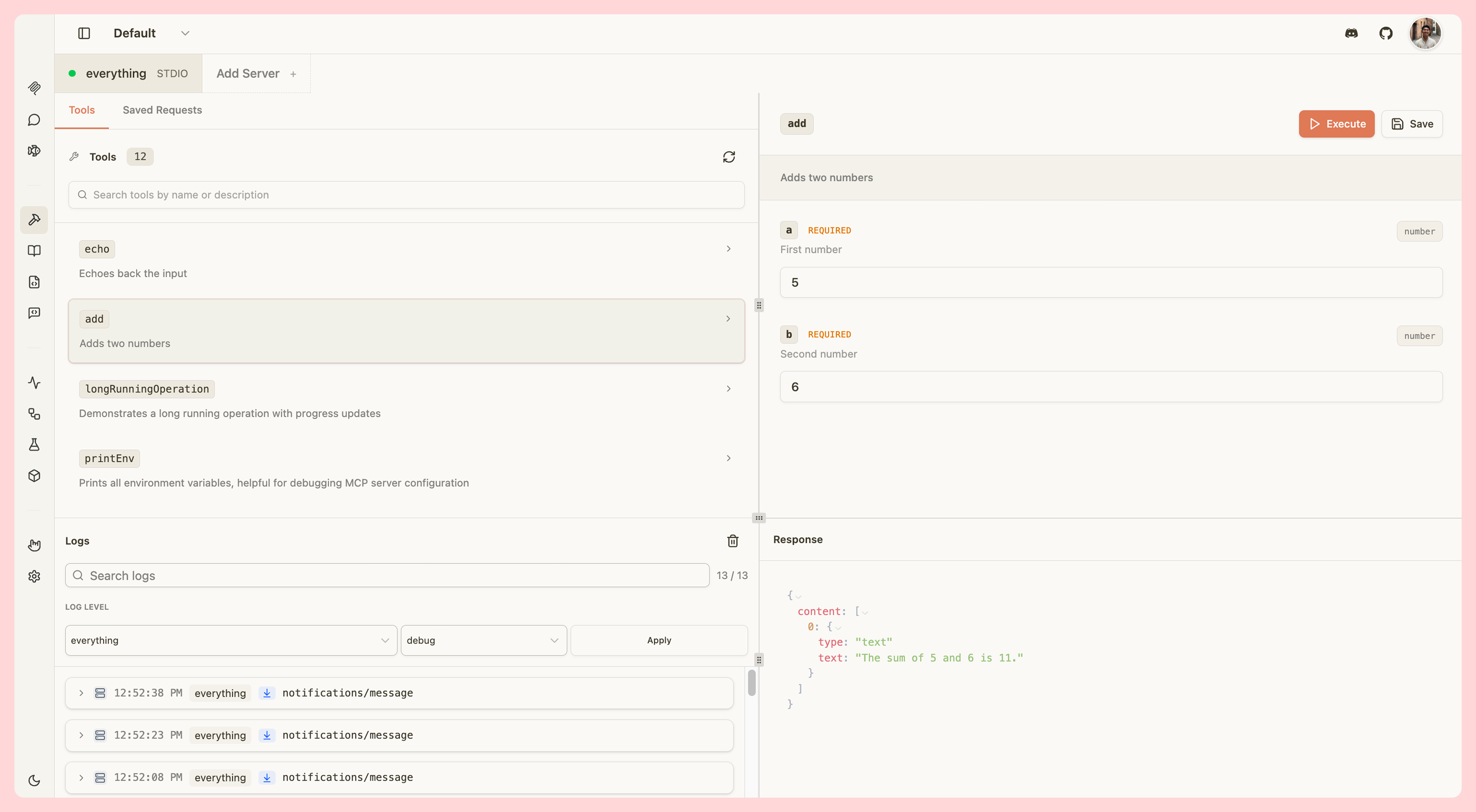 MCPJam MCP Tools