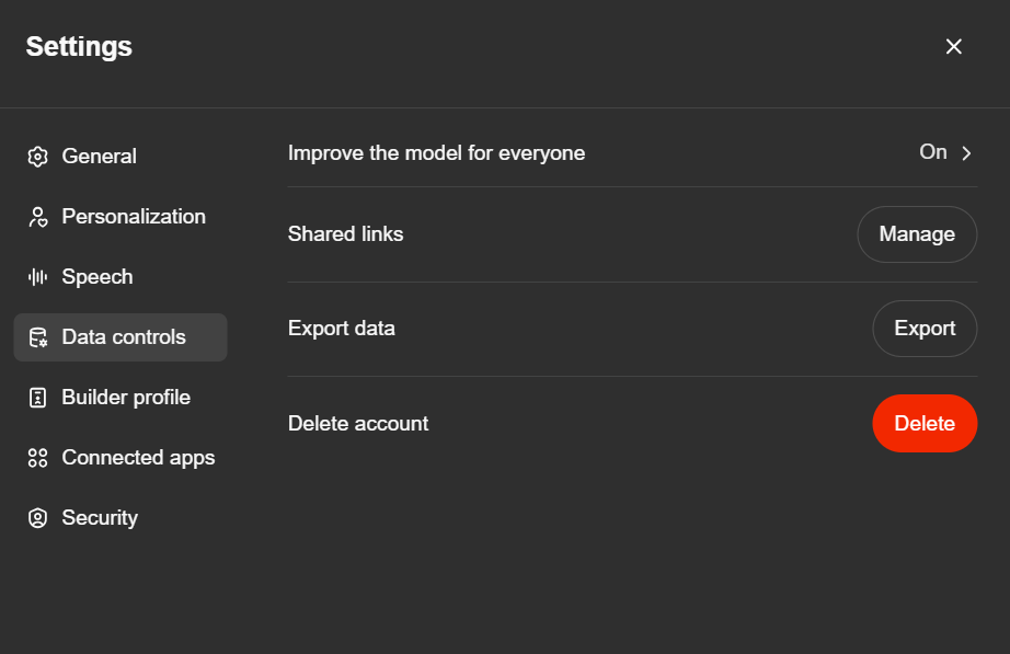 Export Your ChatGPT Data