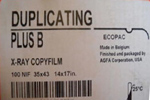 Agfa DUPLICATING plus B film #+B