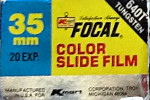 Focal Color Slide Film Tungsten ASA 640T - K-mart brand #kmart FocalColor