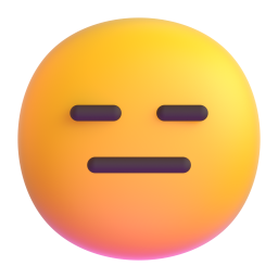 Expressionless face