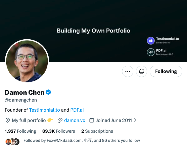 一个人年入百万美金:独立开发者Damon Chen 靠 SEO 与执行力构建的商业版图