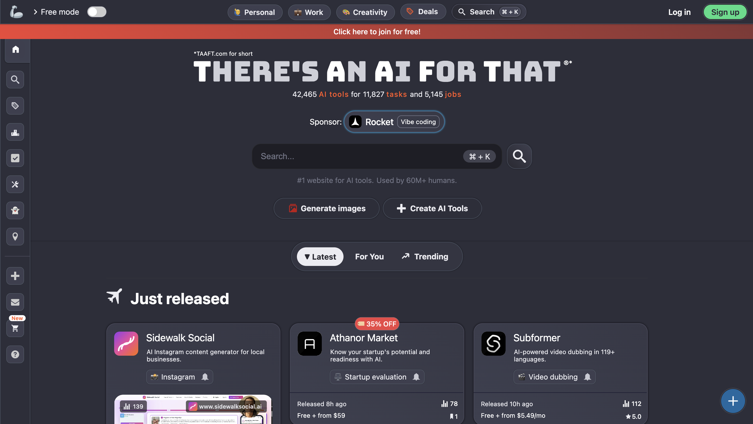 告别盲目搜索,轻松掌控AI工具:TAAFT(全球最大AI工具库)使用指南