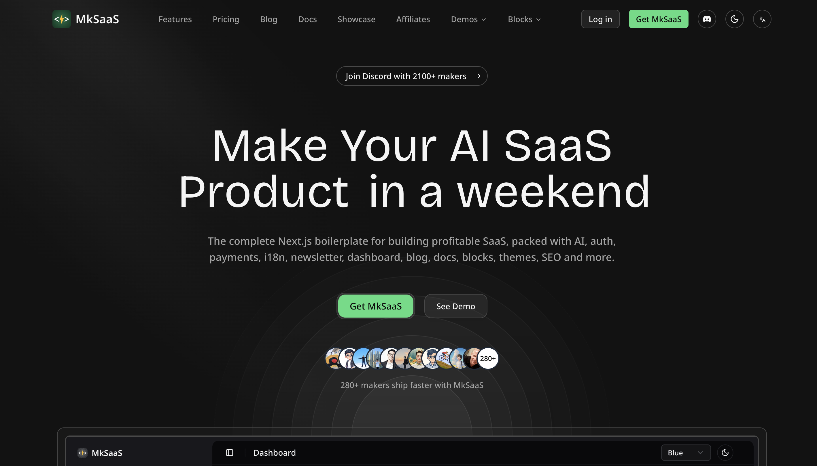 mksaas 使用指南：零代码快速搭建你的第一个SaaS应用