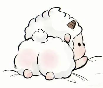 软萌治愈系小羊 - 插画 / 创意 - 小羊 治愈 软萌 高清壁纸
