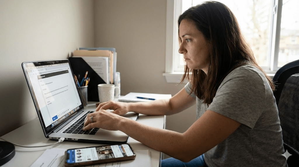 A schematic illustration of the human nervous system highlighting the Vagus nerve, visualizing the transition from a high-stress "red zone" state to a regulated "green zone" state.