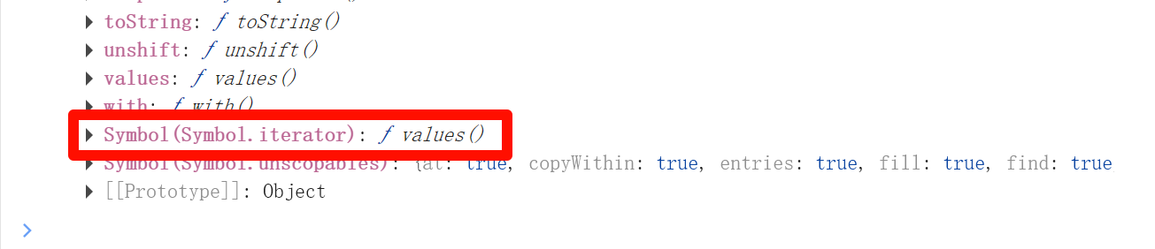 Array的[Symbol.iterator]方法
