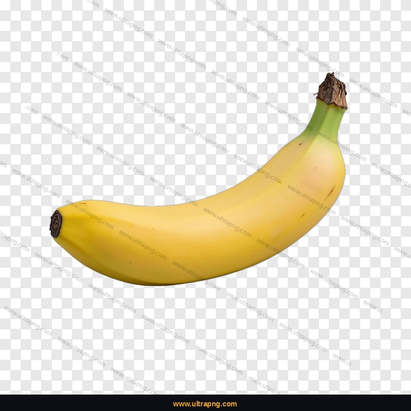 Yellow Banana PNG image on a transparent background, high resolution, free download