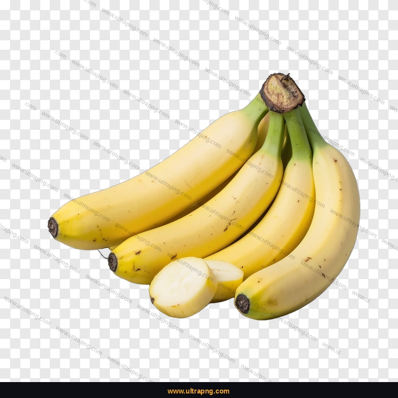 Banana PNG image on a transparent background, high resolution, free download