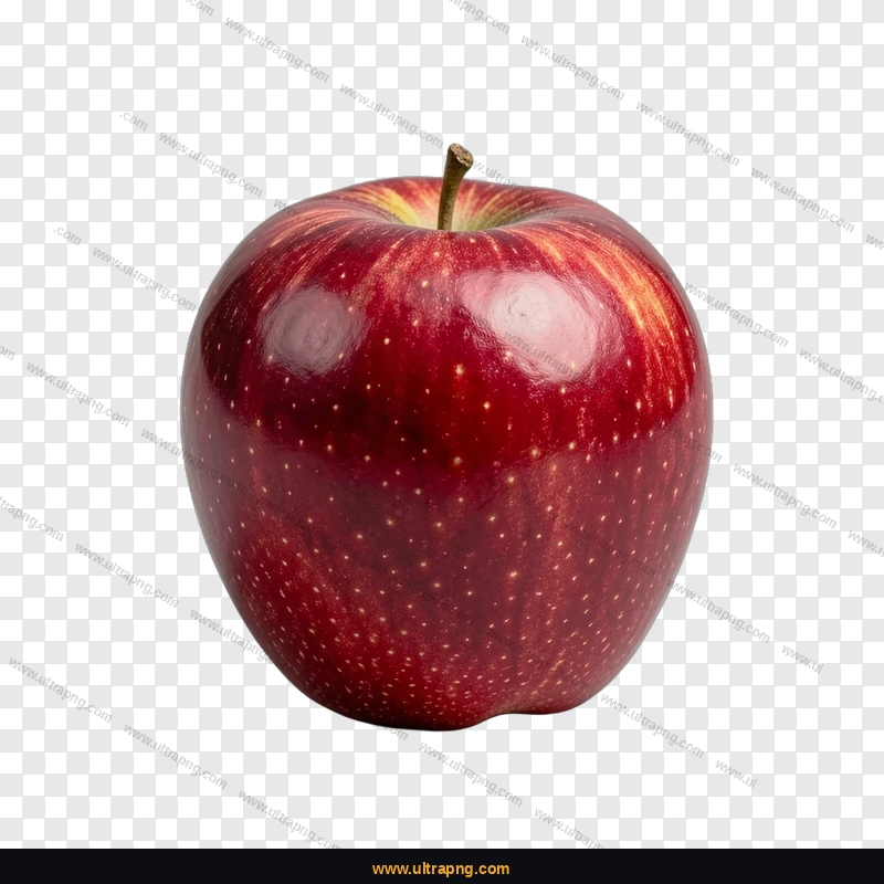 Red Apple PNG image on a transparent background, high resolution, free download