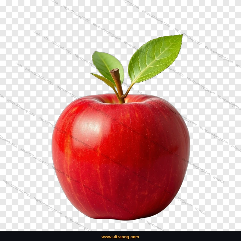 Red Apple PNG image on a transparent background, high resolution, free download