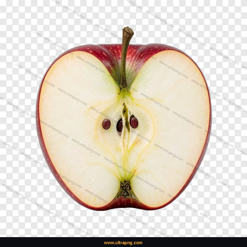 Red Apple PNG image on a transparent background, high resolution, free download
