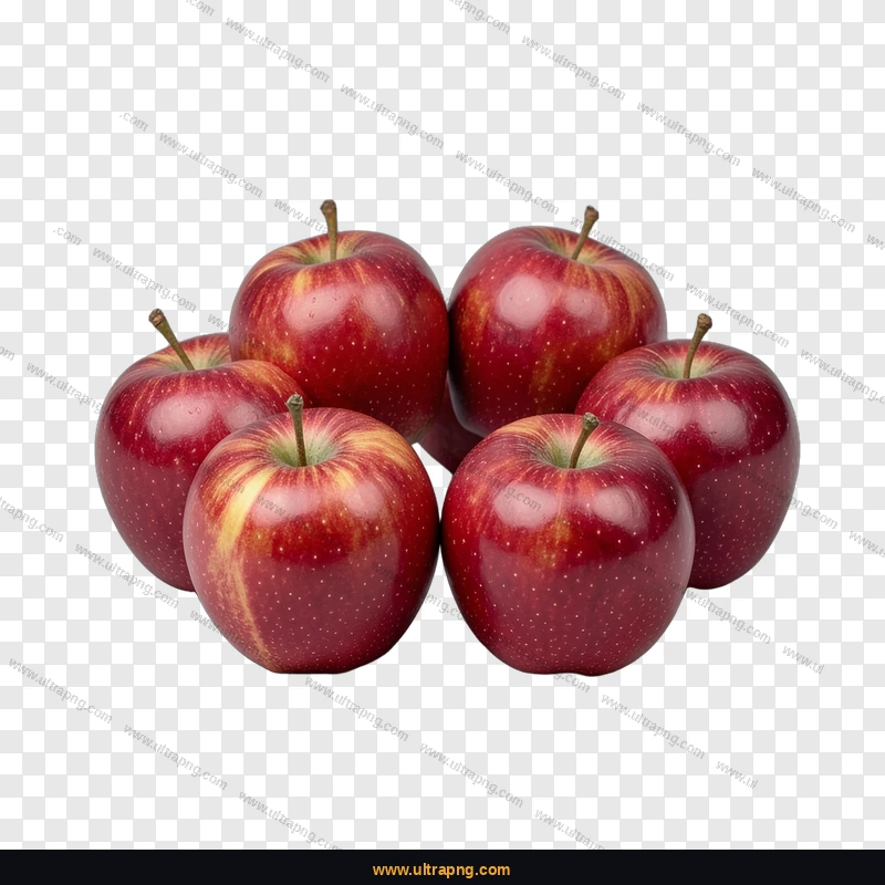 Red Apple PNG image on a transparent background, high resolution, free download
