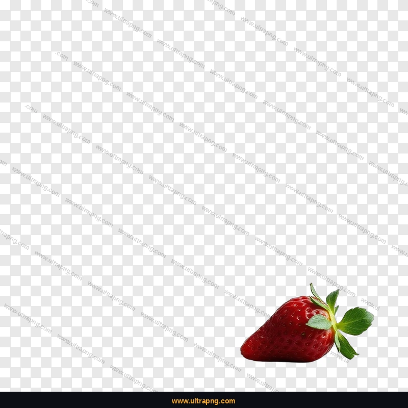 Red Strawberry PNG image on a transparent background, high resolution, free download