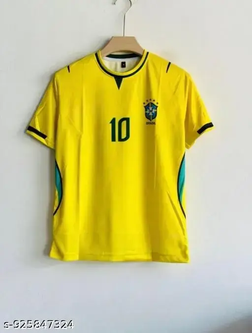 Brazil Neymar Jr 10 Iconic Yellow Home Edition Premium Football Jersey – Samba Legend Match Style