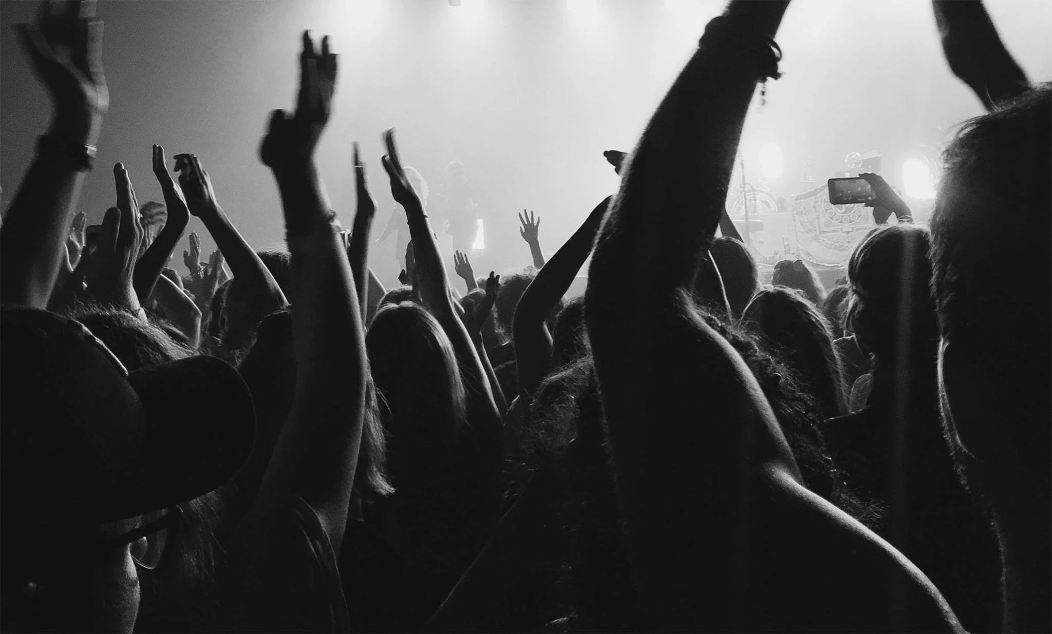 DJ headphones and mixer