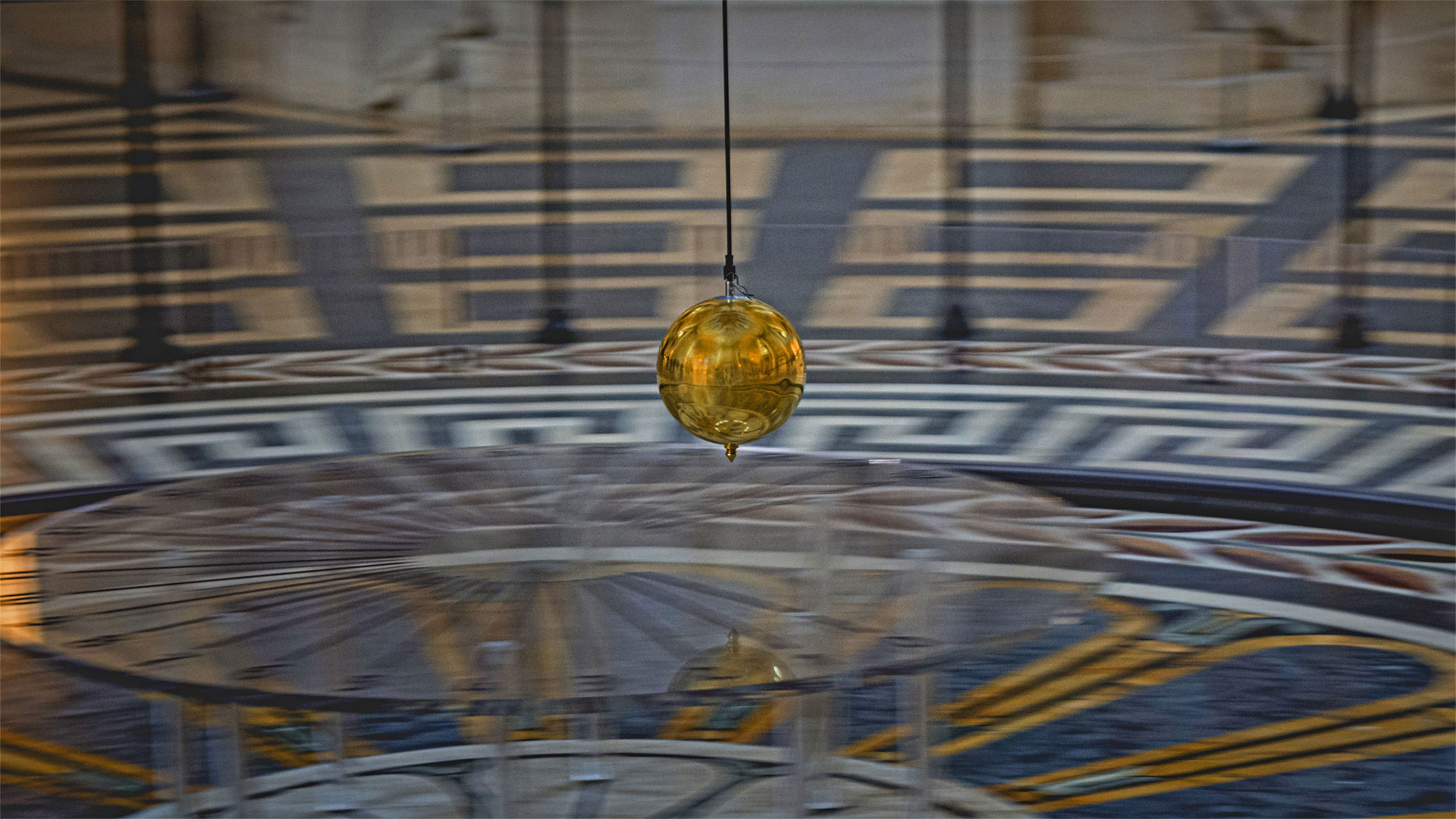 Foucault pendulum at the Panthéon in Paris, France - Adolf/Adobe Stock)