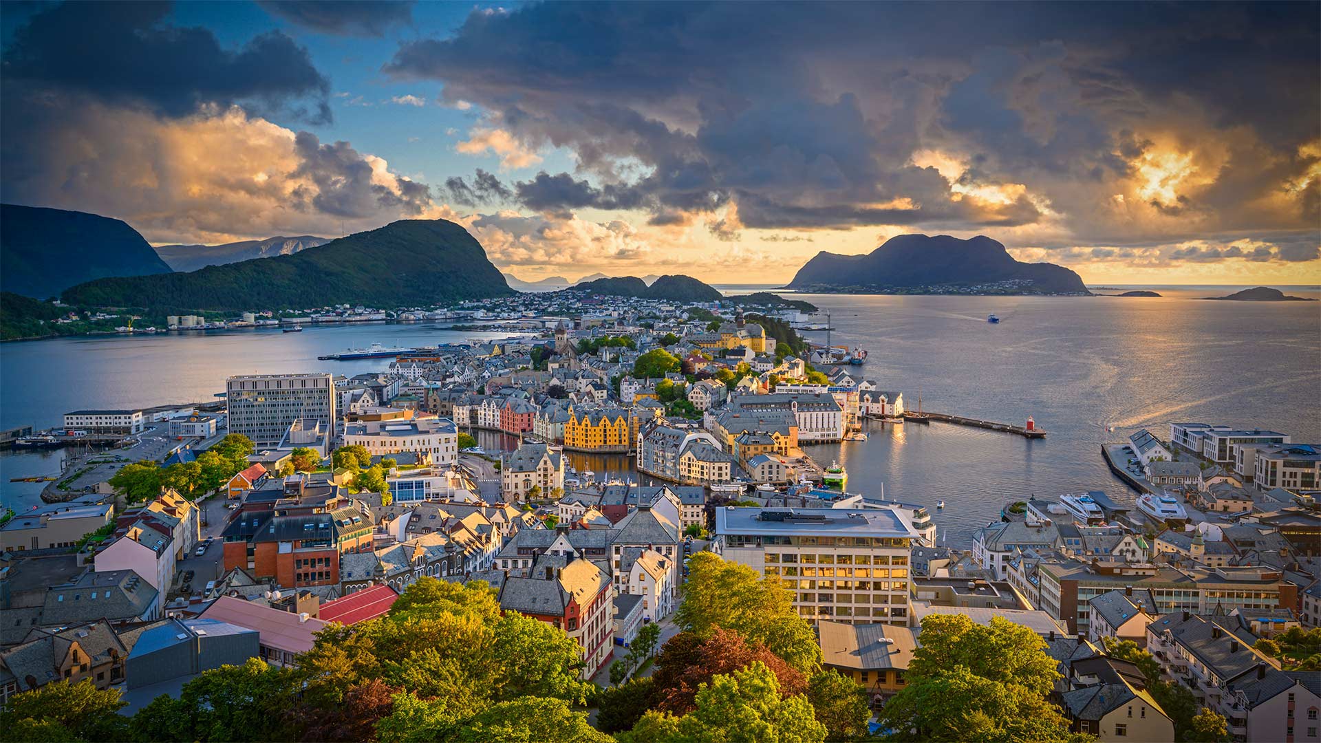 Ålesund, Norway - AWL Images/Offset by Shutterstock)