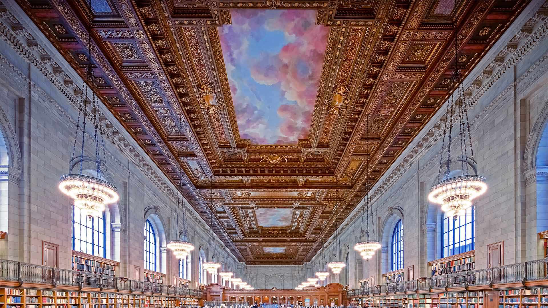 The renovated Rose Main Reading Room, New York Public Library Main Branch, New York City - Sascha Kilmer/Getty Images)