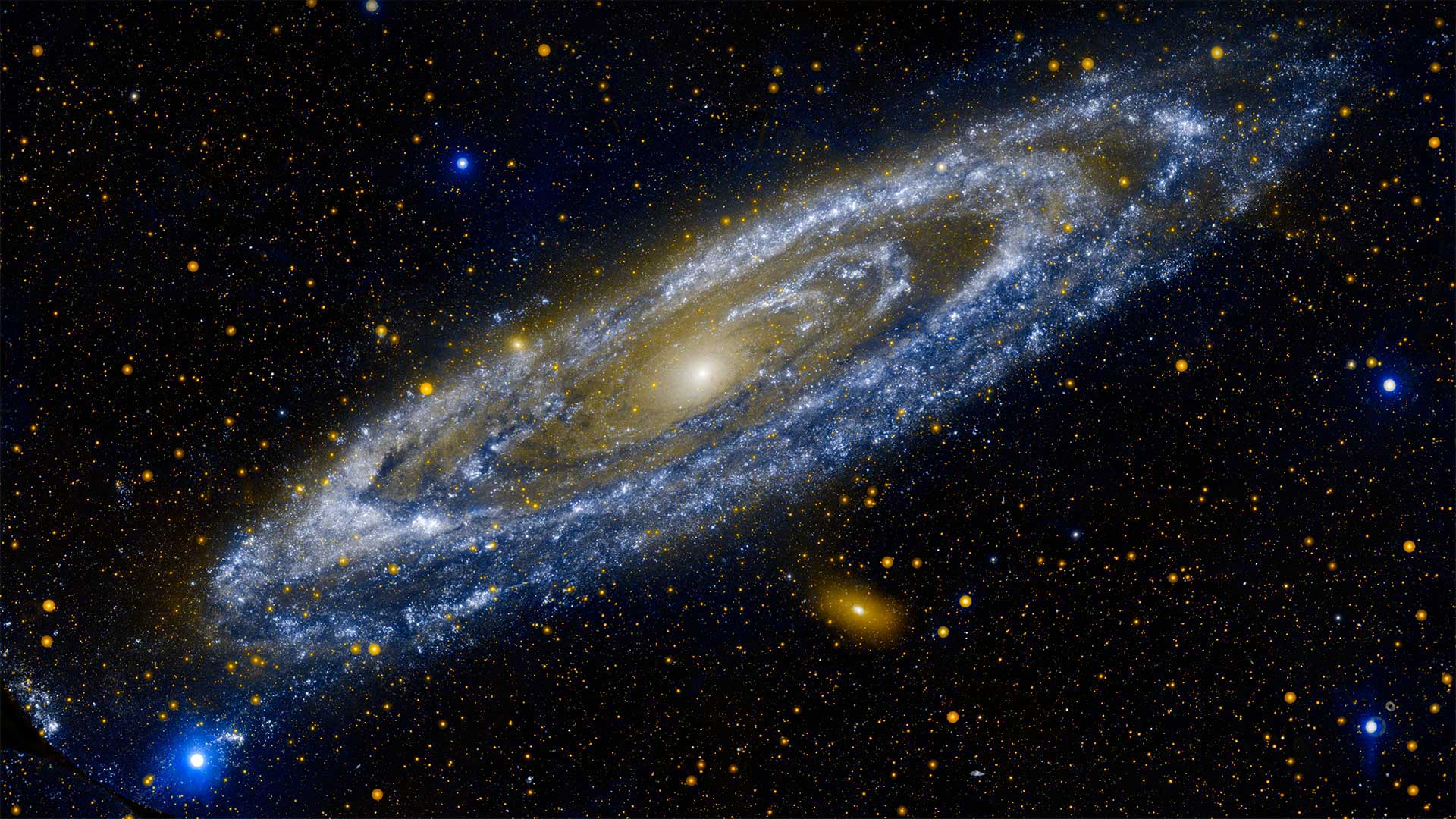 Andromeda galaxy - NASA/JPL-Caltech)