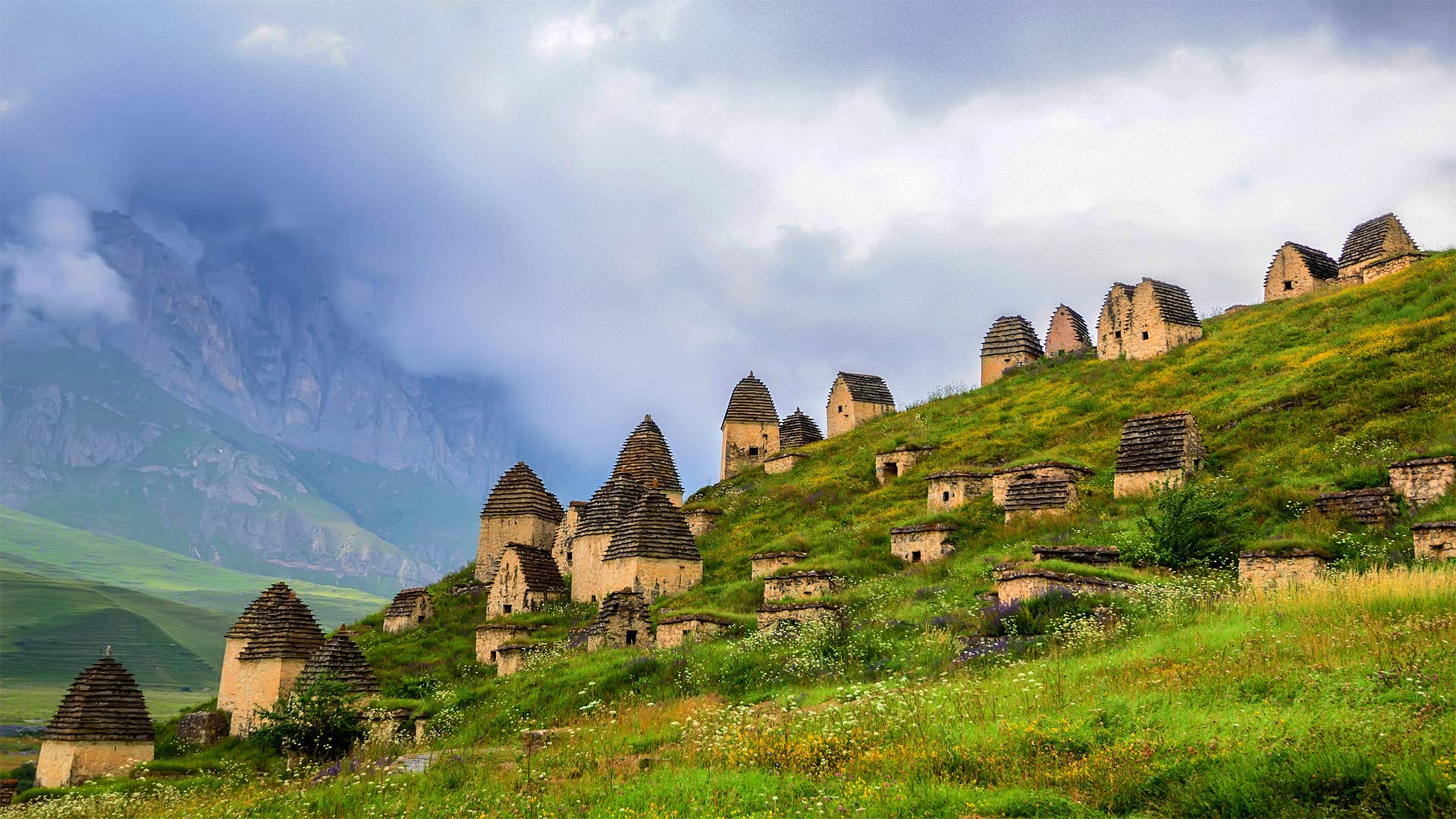 Necropolis near Dargavs, North Ossetia, Russia - Yakov Oskanov/Shutterstock)