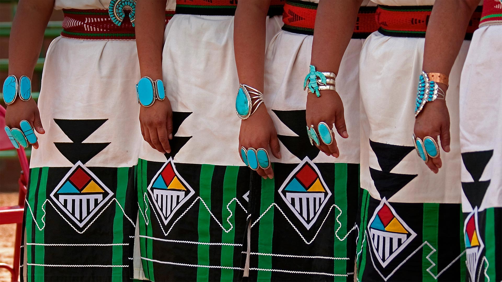 Zuni Olla Maidens at the annual Inter-Tribal Ceremonial in Gallup, New Mexico - Julien McRoberts/Danita Delimont)