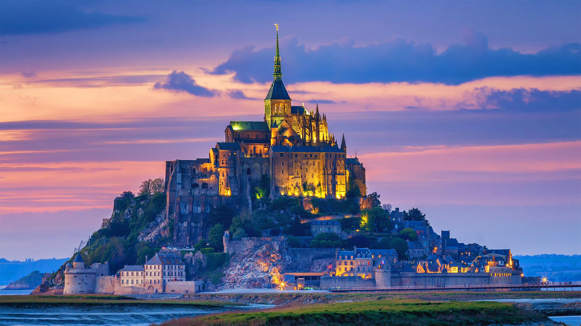 The island of Mont-Saint-Michel in Normandy, France - DaLiu/Getty Images)