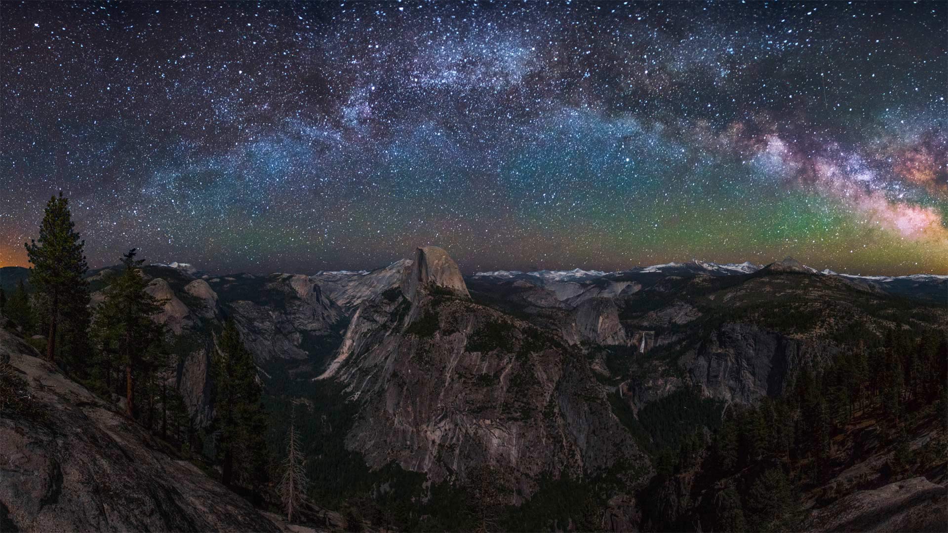 Milky Way rising above Half Dome in Yosemite National Park, California - Cory Marshall/Tandem Stills + Motion)