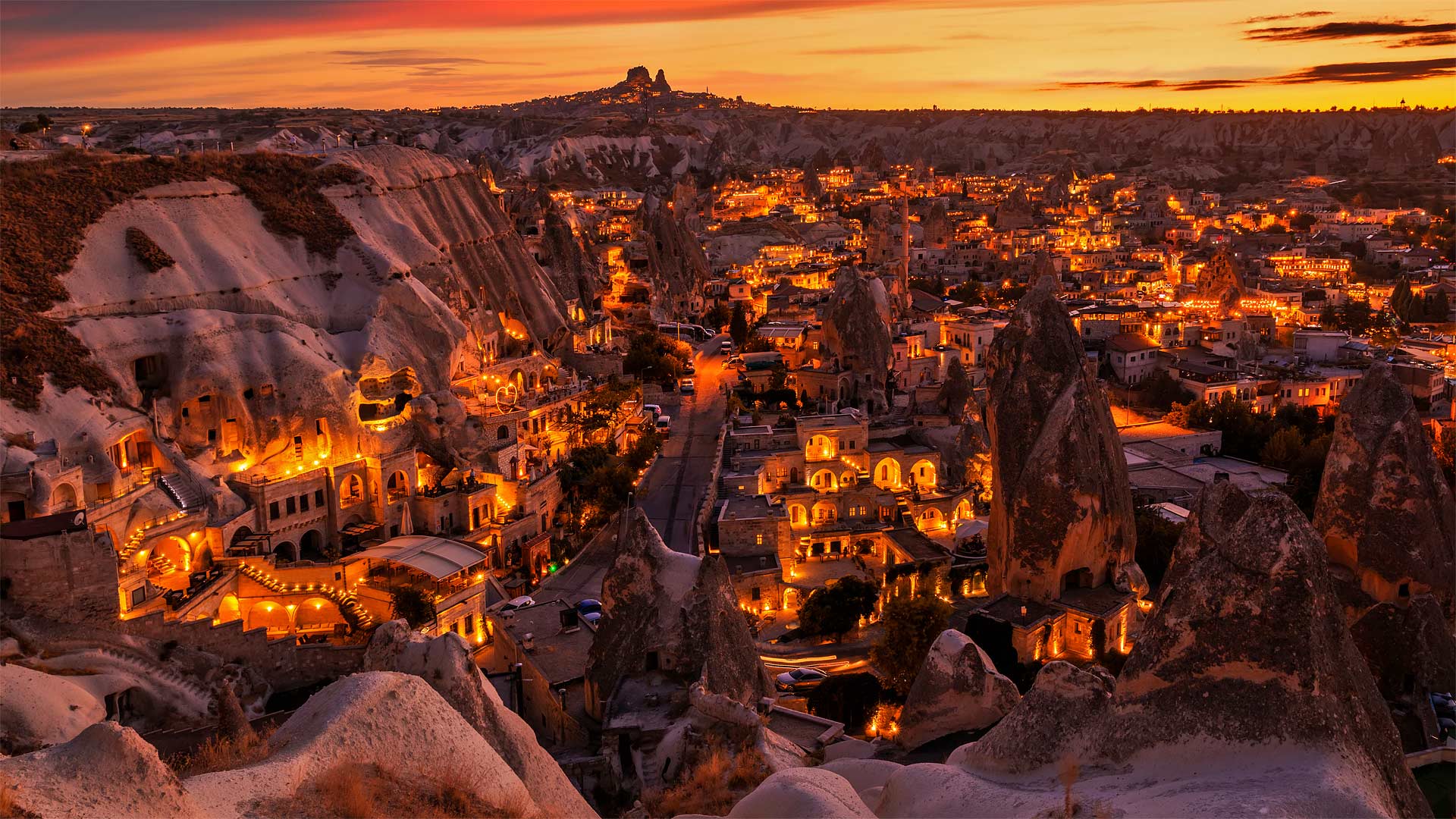 View of Göreme from an observation deck, Göreme National Park, Cappadocia, Turkey - Anton Petrus/Getty Images)