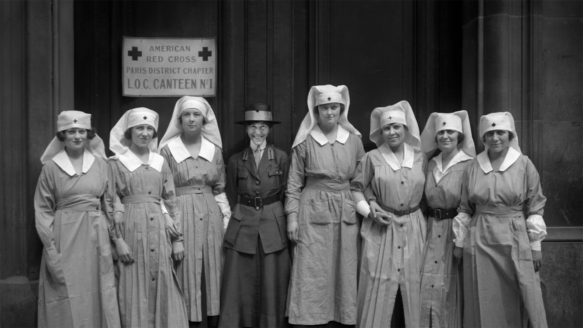 Nurses serving with the American Red Cross in Paris, France, in May 1919 - Universal History Archive/Universal Images Group via Getty Images)