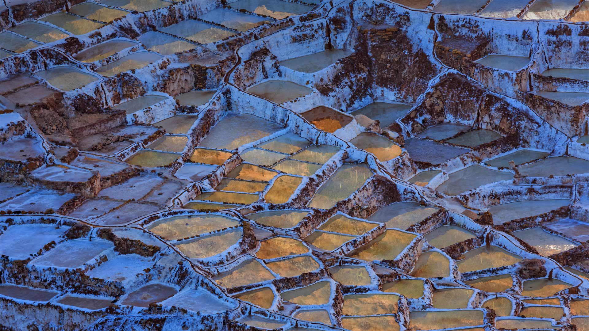 Salt ponds of Maras in Peru's Sacred Valley of the Incas - Fotofeeling/Westend61 on Offset/Shutterstock)