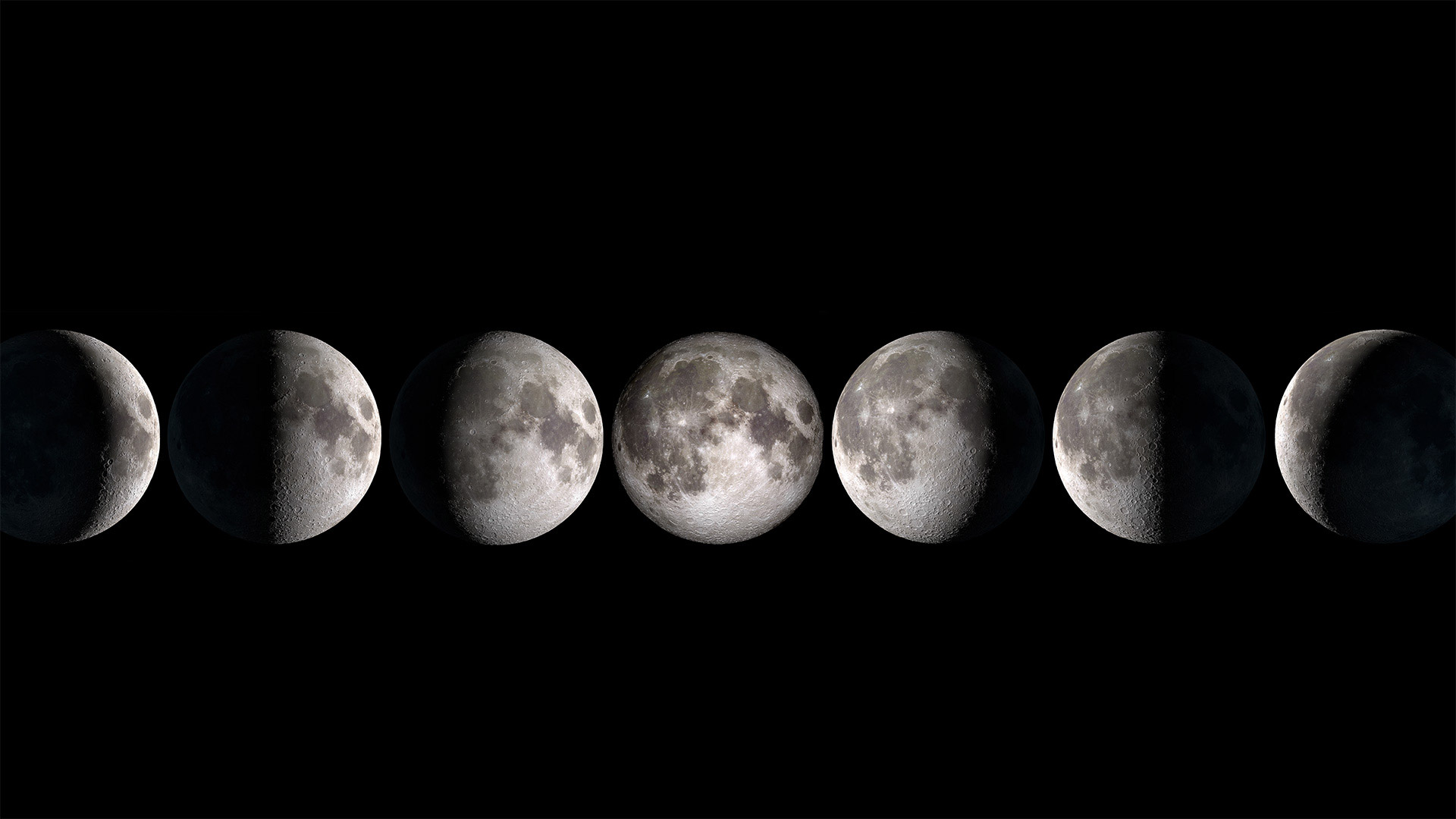 Composite photo showing the phases of the moon - Delpixart/Getty Images)