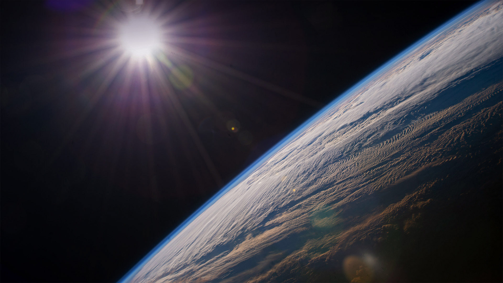 Earth as seen from the International Space Station - JSC/NASA)