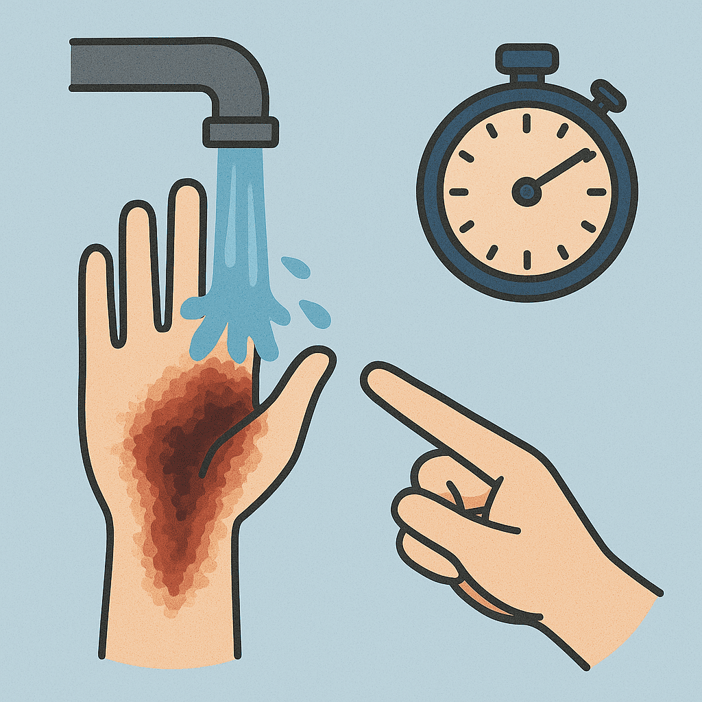 Enfriar zona afectada