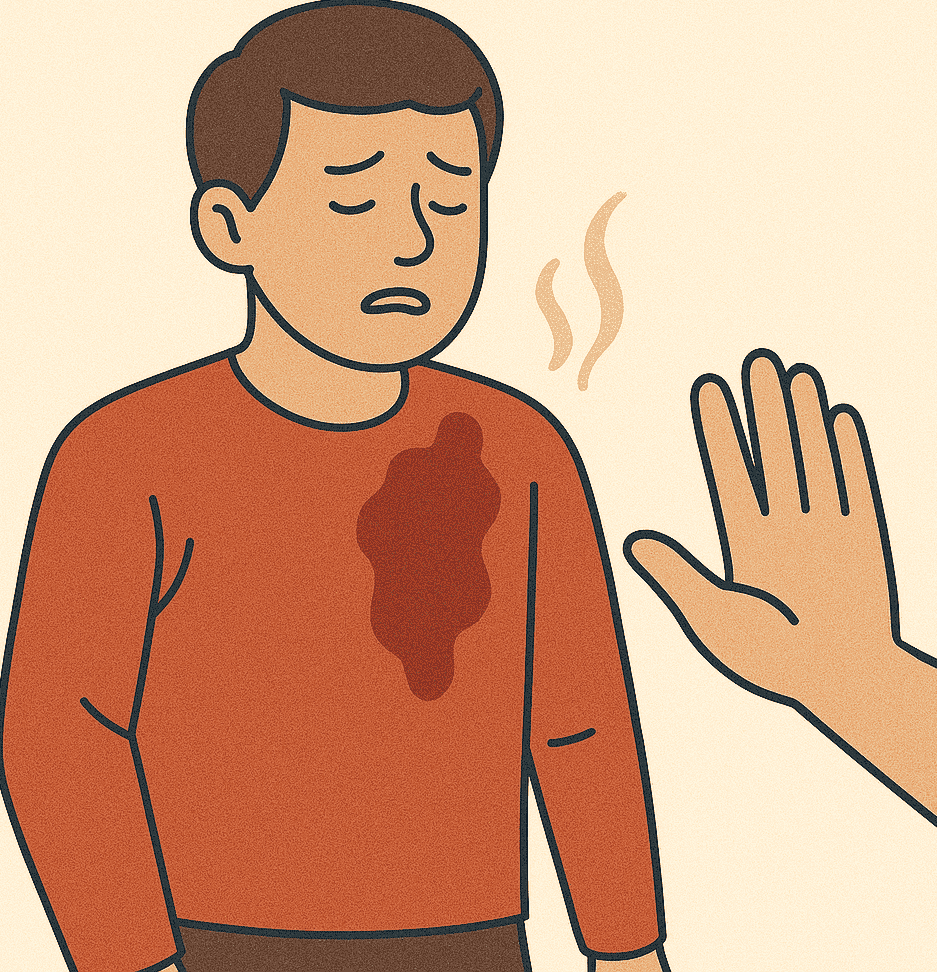 No quitar ropa adherida