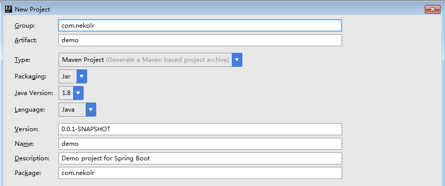 create new project2