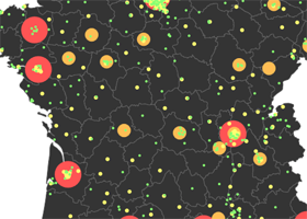 jQuery Mapael - Ease the build of pretty data visualizations on dynamic ...