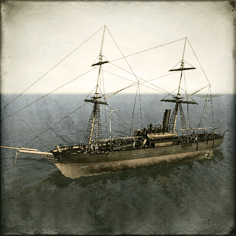 Boshin_Naval_Inf_Gun_Boat_Chiyodagata Image