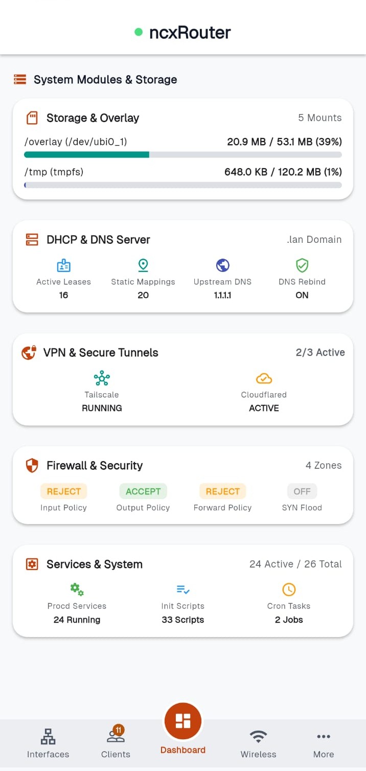 Yet Another LuCI App screenshot 5