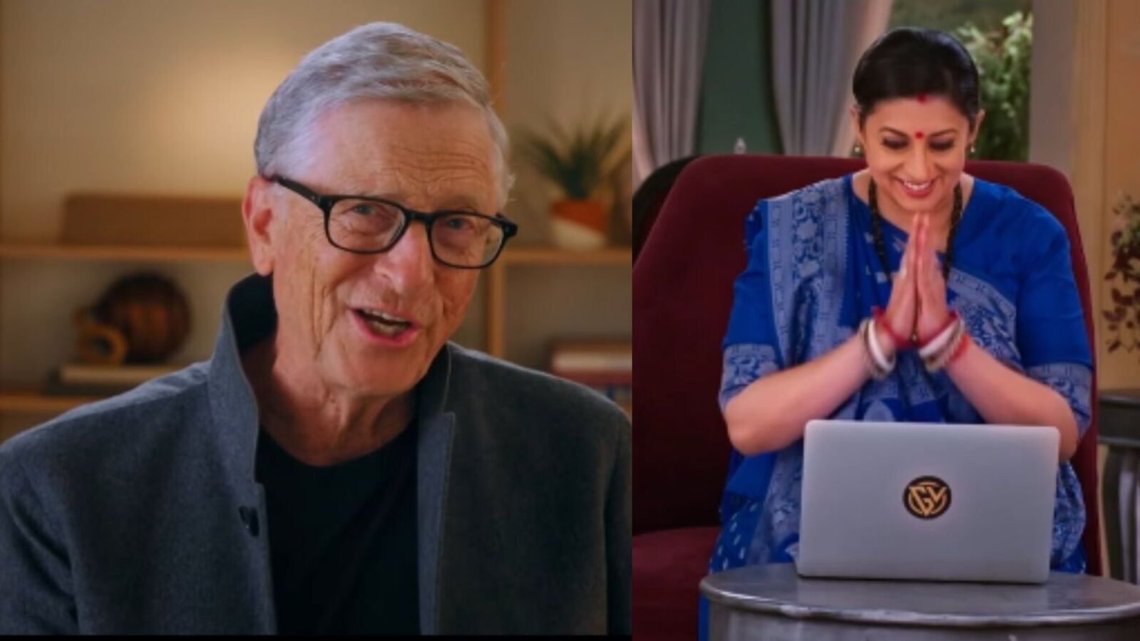 Tech titan Bill Gates makes Indian TV debut, greets Smriti Irani with 'Jai Shri Krishna