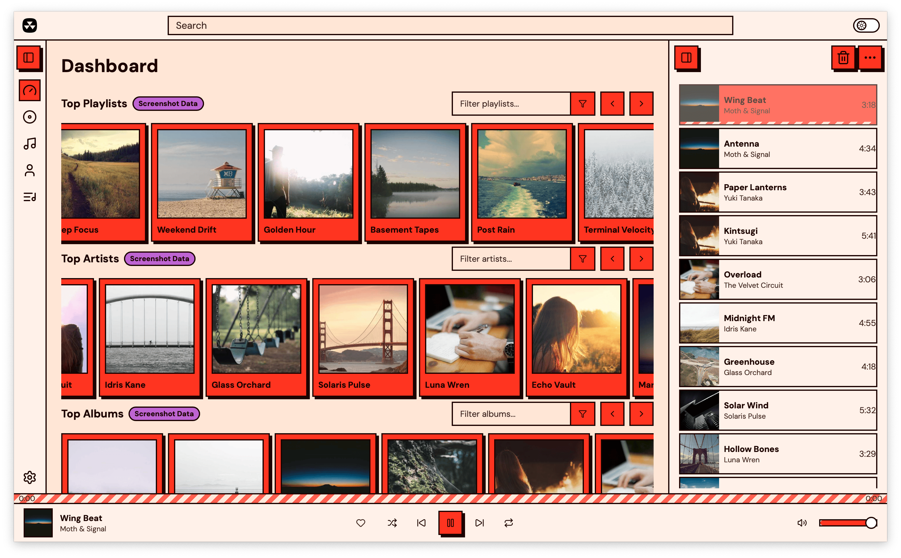 Red theme